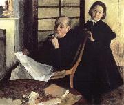 Edgar Degas Henri de Gas et sa niece Lucy painting